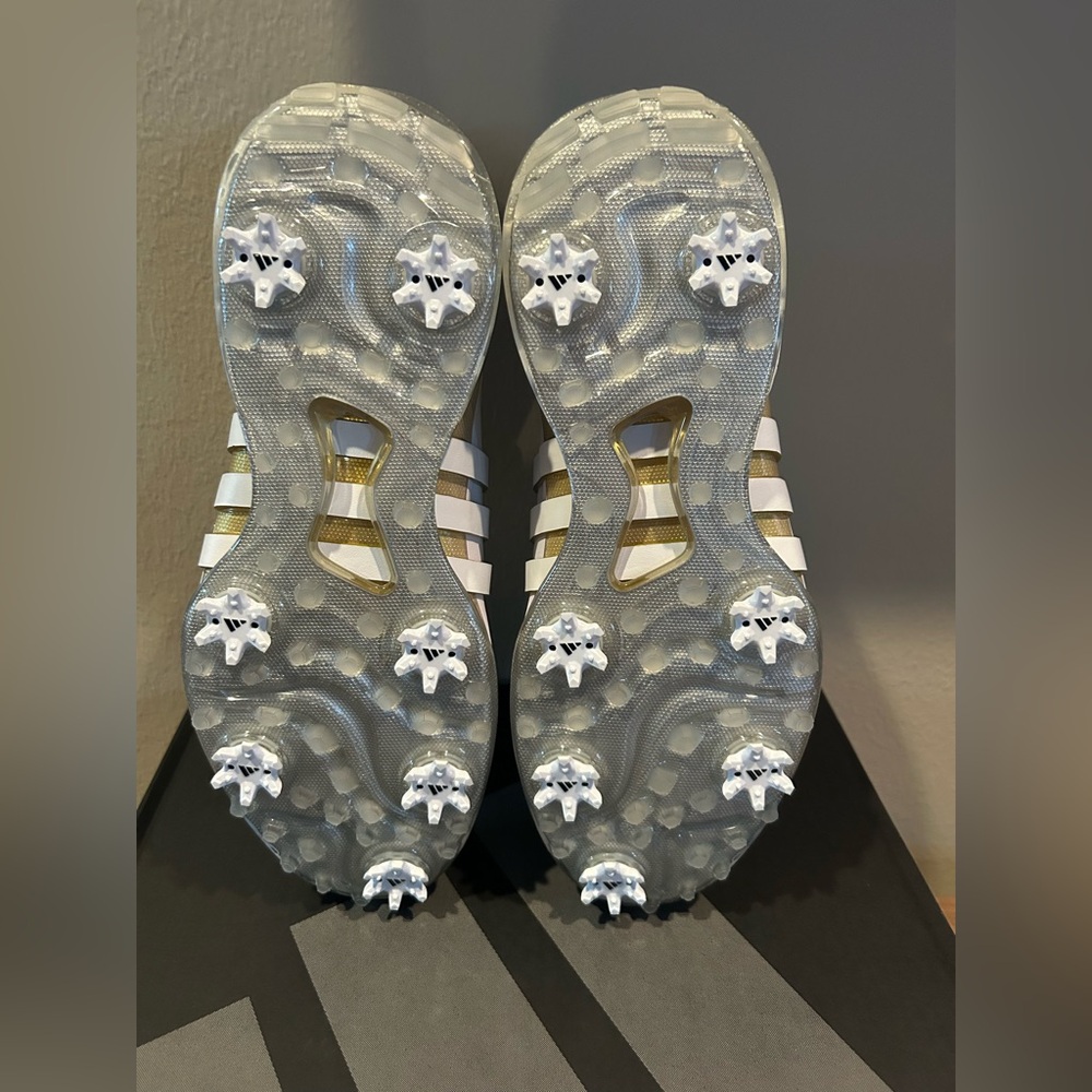 Adidas Tour 360 Men’s Golf Shoes-White and Gold-Size 11.5 NIB⛳️ - Picture 13 of 13